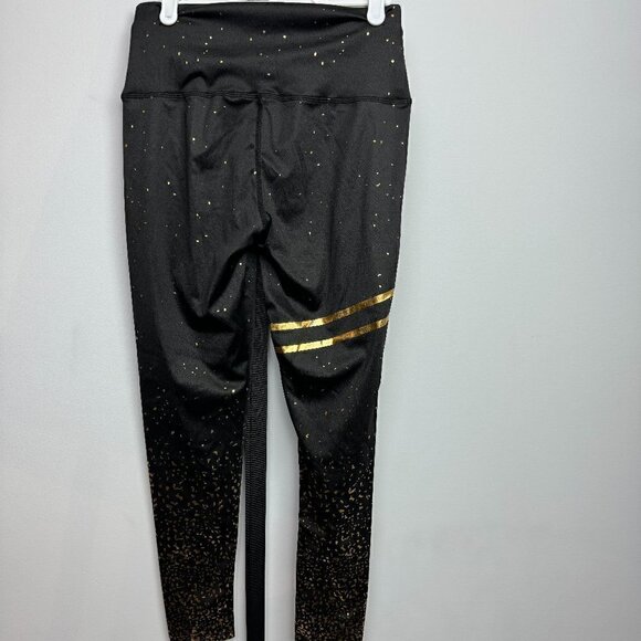 NWOT - Black and Gold Leggings Size M - Picture 3 of 8